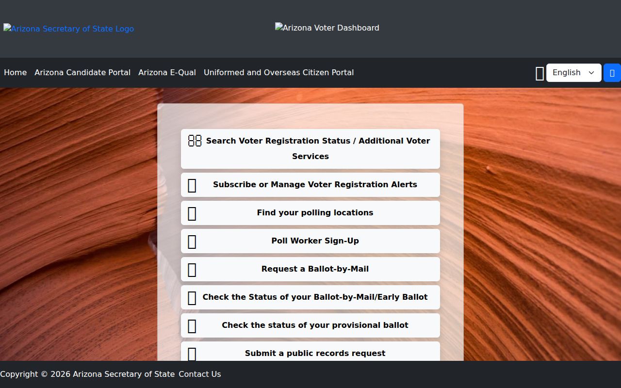 Marana residents directory Arizona voter self lookup
